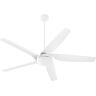 quorum Fury 65 in. Studio White 5-Blade Fan 6-Speed Ceiling Fan