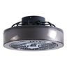 OUKANING 15 in. Integrated LED Indoor Modern Round Black Dimmable 3-Speed Ceiling Fan with Remote Control