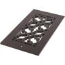 Reggio Registers Scroll Series 4 in. x 12 in. Aluminum Grille, Oil Rubbed Bronze with Mounting Holes