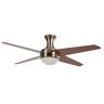 Yosemite Home Decor Taysom 52 in. W 4-Blade Indoor Ceiling Fan Semi-Polished Nickel with 2-Light Lighting Kit and Remote Control