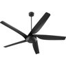 quorum Fury 65 in. Matte Black 5-Blade Fan 6-Speed Ceiling Fan