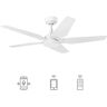 CARRO Voyager 52 in. Dimmable LED Indoor/Outdoor White Smart Ceiling Fan with Light and Remote, Works with Alexa/Google Home