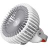 SHARPER IMAGE Refresh 01X 6 in. 3 fan speeds Desk Fan in White with a Rechargeable Lithium Ion Battery