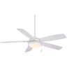 MINKA-AIRE Lun-Aire 54 in. Integrated LED Indoor White Ceiling Fan with Light