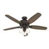 Hunter Osbourne 54 in. LED Indoor Noble Bronze Ceiling Fan with Light Kit