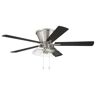 CRAFTMADE Insight 52 in. Indoor 3 Speed Hugger Brushed Polished Nickel Finish Ceiling Fan with Single Light Kit Included