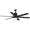 Progress Lighting Arlo 60 in. Indoor/Outdoor Integrated LED Black Urban Industrial Ceiling Fan with Remote Included for Living Room