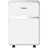 Whirlpool 5,500 BTU Portable Air Conditioner Cools 200 Sq. Ft. with Remote Control, Timer, Restart, Dehumidifier and Fan in White