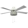 River of Goods Zoe 52 in. LED Indoor Chrome Ceiling Fan with Light