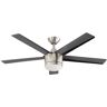 Home Decorators Collection Merwry 48 in. Integrated LED Indoor Brushed Nickel Ceiling Fan with Light Kit and Remote Control