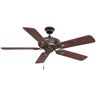 Volume Lighting 52 in. Vintage Bronze with Antique Gold Ceiling Fan