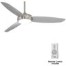 MINKA-AIRE Concept IV 54 in. Integrated LED Indoor/Outdoor Brushed Nickel Wet Smart Ceiling Fan with Light and Remote Control