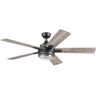 Honeywell Myers Park 52 in. LED Indoor Matte Black Ceiling Fan with Remote Control, Dual Finish Blades and Dual Mounting Options