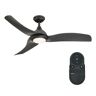 Parrot Uncle Teagan 52 in. Integrated LED Brushed Black Ceiling Fan with Light and Remote Control