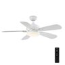 Home Decorators Collection Benson 44 in. LED White Ceiling Fan with Light and Remote Control