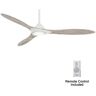 MINKA-AIRE Sleek 60 in. Integrated LED Indoor Flat White Smart Ceiling Fan with Light with Remote Control