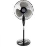 Holmes 16 in. Oscillating Blade Stand Pedestal Fan with Metal Grill in Black