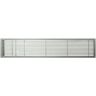 Architectural Grille AG20 Series 6 in. x 42 in. Solid Aluminum Fixed Bar Supply/Return Air Vent Grille, Brushed Satin with Left Door