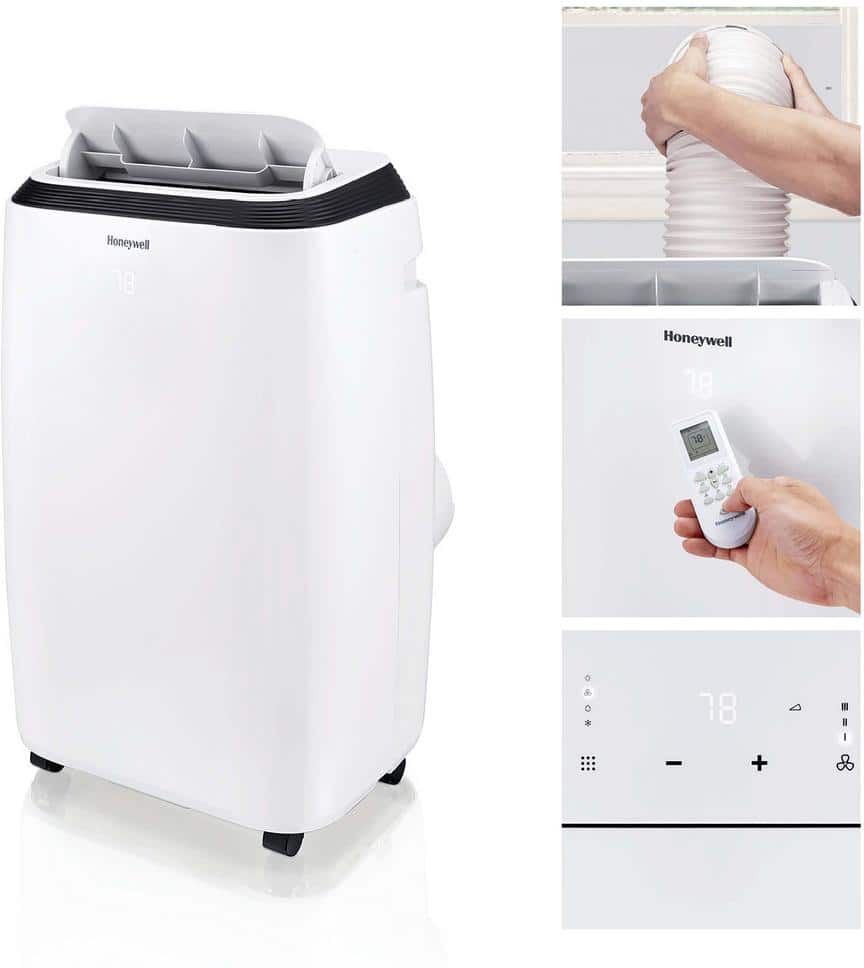 Best Portable Air Conditioner: Top 10 Picks, Expert Review & Buyer Guide 55 Honeywell 8,000 BTU Portable Air Conditioner Cools 500 Sq. Ft. with Dehumidifier and Fan in White