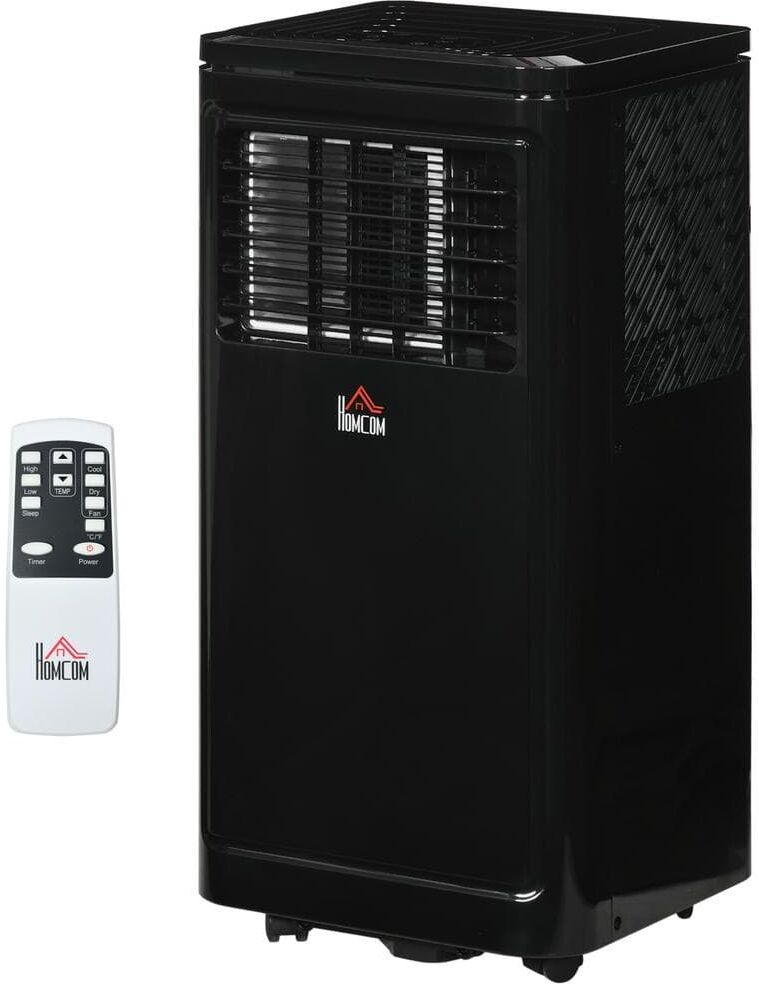 Best Portable Air Conditioner: Top 10 Picks, Expert Review & Buyer Guide 43 HOMCOM 8,000 BTU Portable Air Conditioner Cools 170 Sq. Ft. with Dehumidifier, Fan, Remote and Wheels in Black