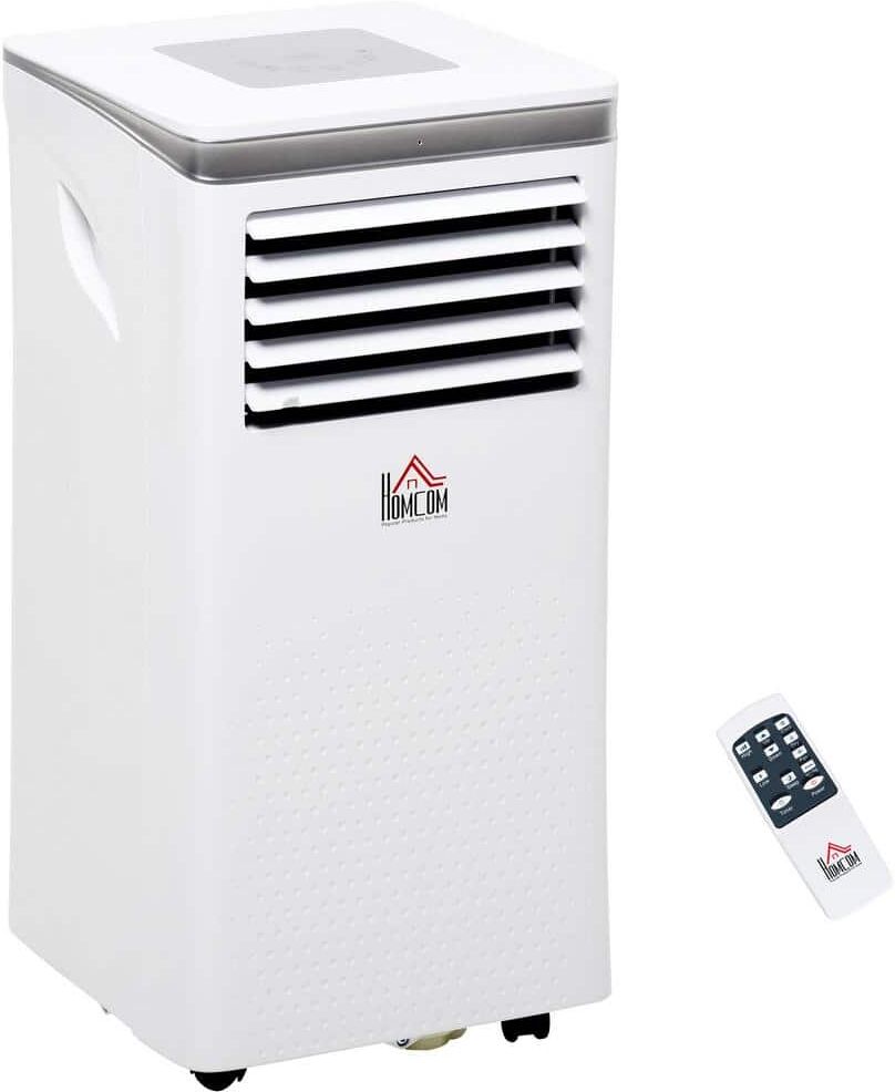 Best Portable Air Conditioner: Top 10 Picks, Expert Review & Buyer Guide 48 HOMCOM 8000 BTU Portable Air Conditioner Cools 344 Sq. Ft, with Dehumidifier Portable AC Unit with Remote Control in White