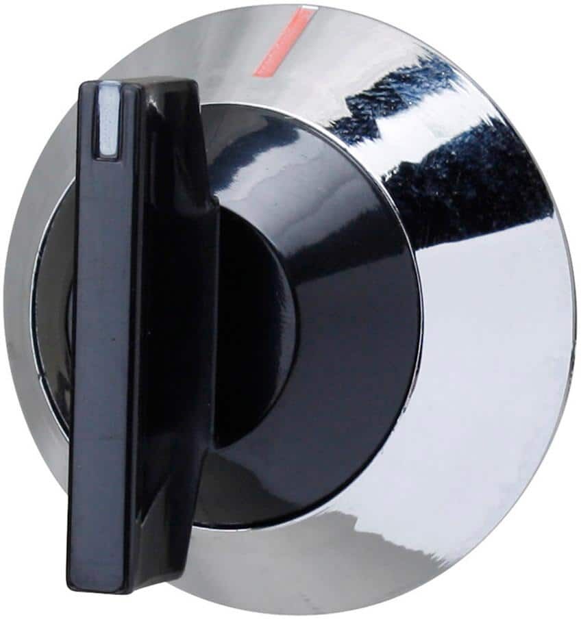 Exact Replacement Parts Surface Burner Knob, Black and Chrome for Whirlpool