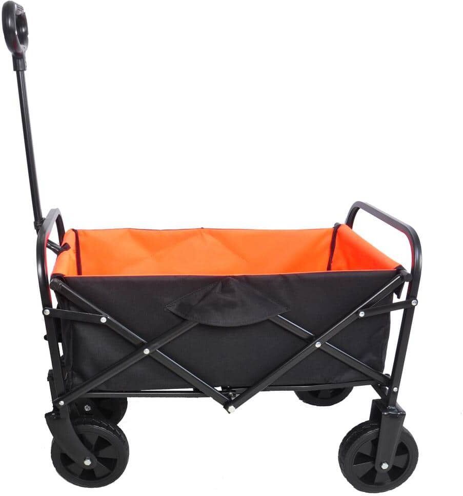 HOTEBIKE Capacity 3 cu. ft. Fabric Folding Wagon Garden Cart Shopping Beach Cart