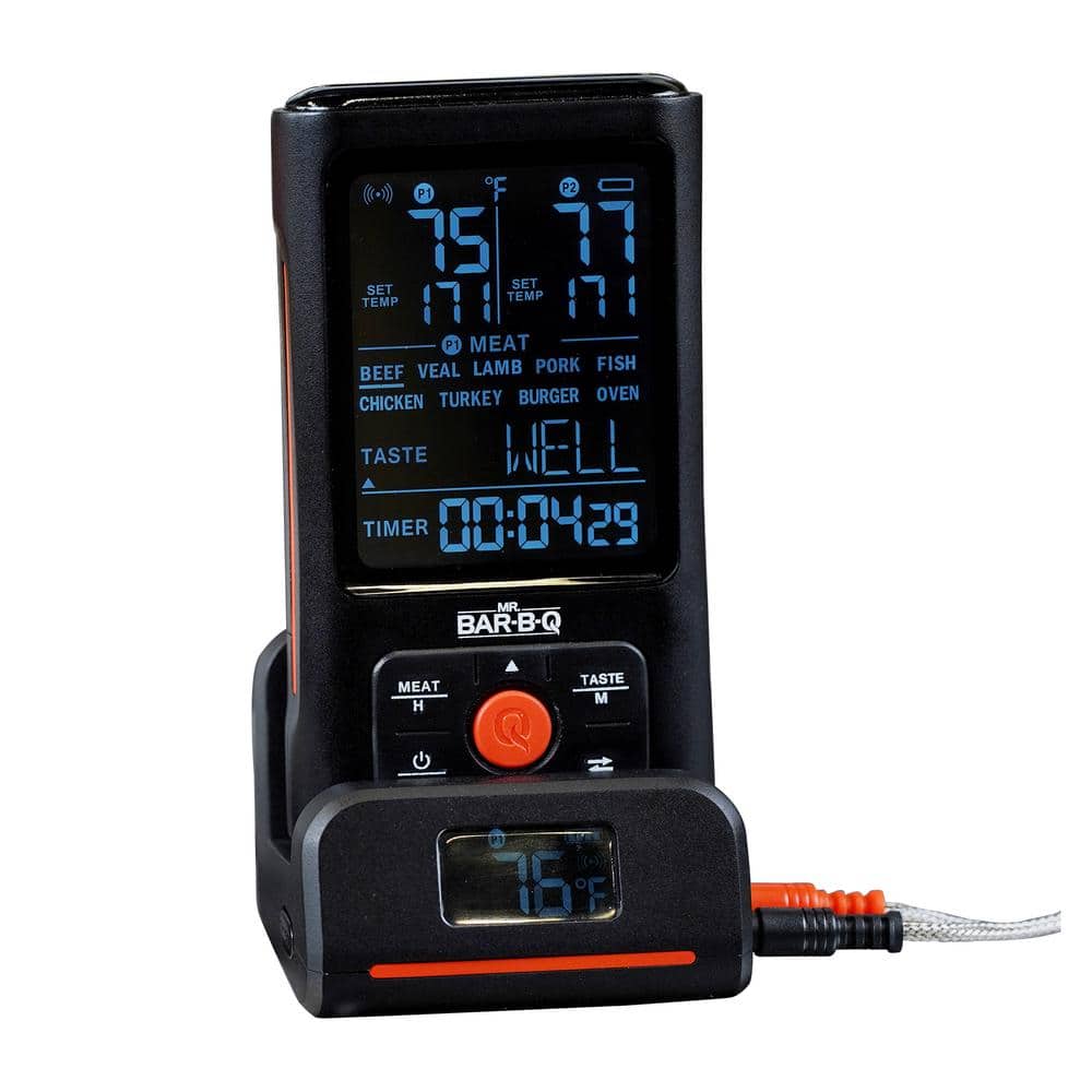 Mr. Bar-B-Q Remote Digital Thermometer with 2 Probes Cooking Accessory