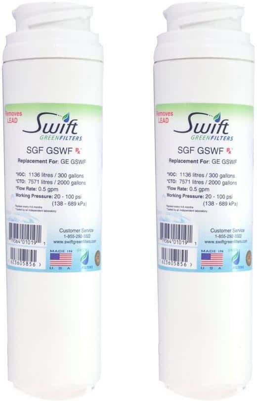 Swift Green Filters Replacement Water Filter for GE GSWF (2-Pack)