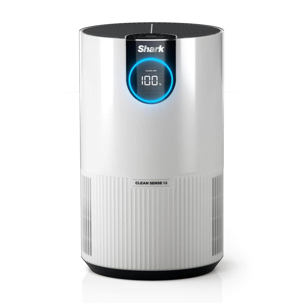 Shark 500 sq. ft. HEPA - True Console Air Purifier in Whites with Nanoseal, Cleansense IQ, Odor Lock, HP102