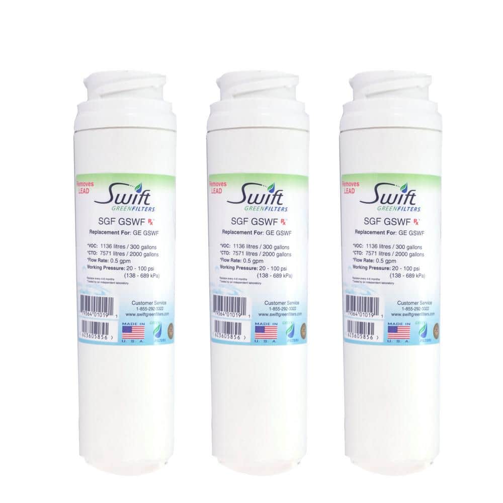 Swift Green Filters Replacement Water Filter for GE GSWF (3-Pack)