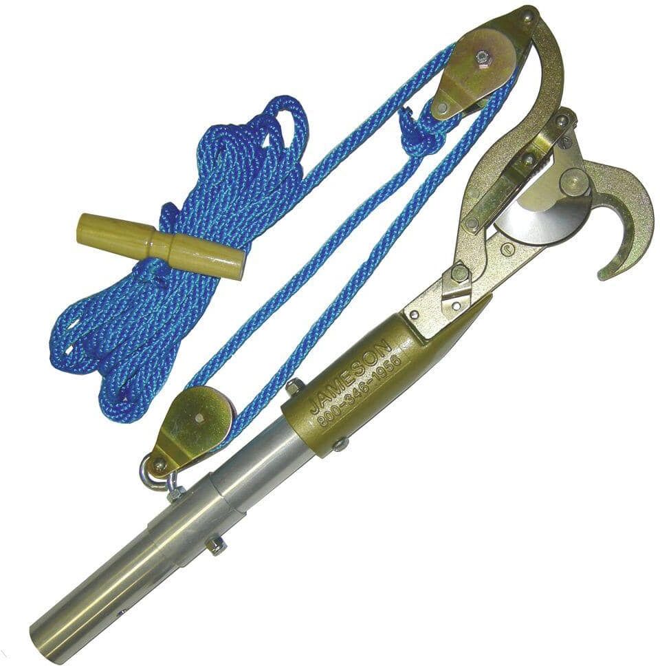 Jameson Heavy Duty 1.25 in. Double Pulley Pruner with Pole Adapter and Rope