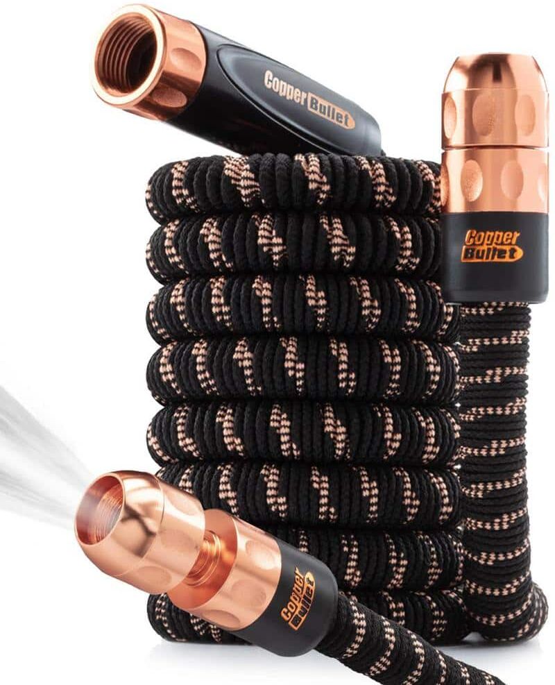 Pocket Hose Copper Bullet 3/4 in. Dia x 25 ft. Expandable 650 psi Lightweight Lead-Free Kink-Free Hose