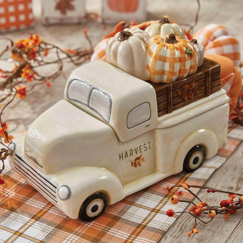 Park Designs 1-Stone Cream Harvest Truck Cookie Jar