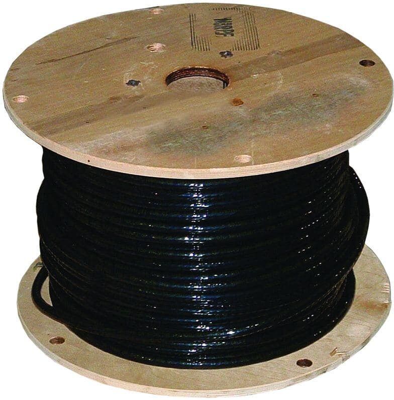 Southwire 250 ft. 600-Volt Black Stranded CU Welding Cable Cord