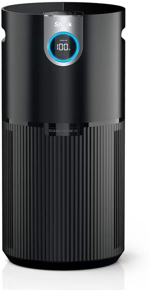 Shark 1000 sq. ft. HEPA - True Console Air Purifier in Blacks MAX with True NanoSeal, Cleansense IQ, Odor Lock, HP202