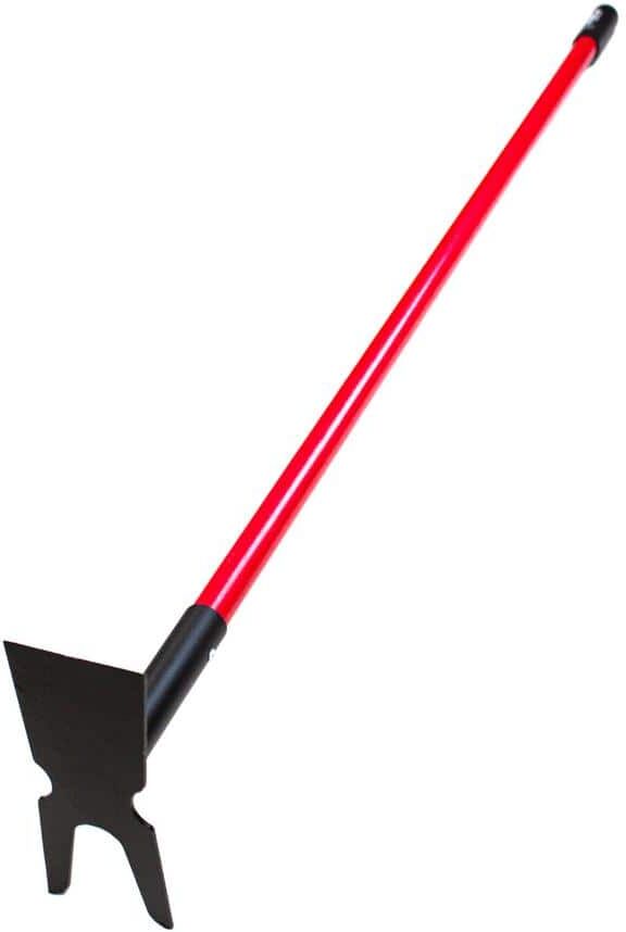 Bully Tools 12-Gauge 2-Prong Weeding Hoe with Fiberglass Handle