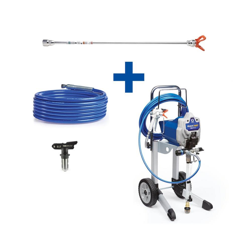 Graco Magnum ProX17 Cart Airless Paint Sprayer with 20 in. Extension, 50 ft. Hose and TRU517 Tip