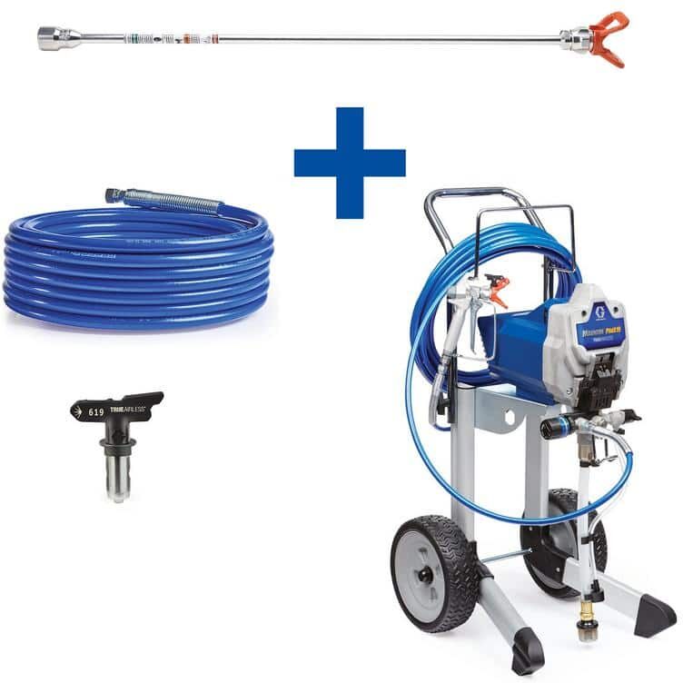 Graco Magnum ProX19 Cart Airless Paint Sprayer with 20 in. Extension, 50 ft. Hose and TRU619 Tip