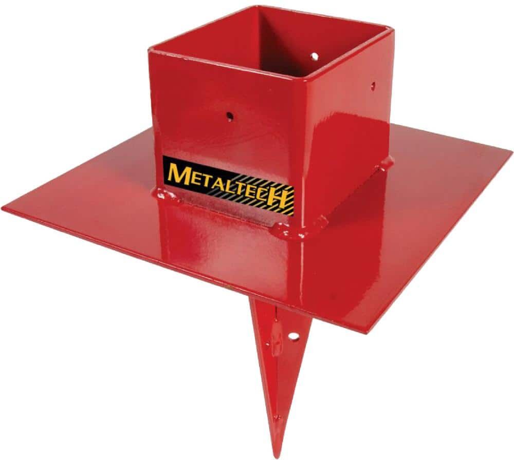 MetalTech Pump Jack 8 in. W x 8 in. D x 11 in. H Steel Pole Anchor for the Pump Jack Portable Scaffolding System