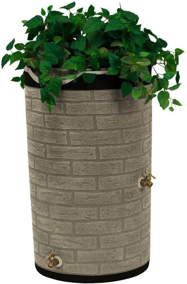 Good Ideas Impressions Downton 50 Gal. Sandstone Rain Barrel