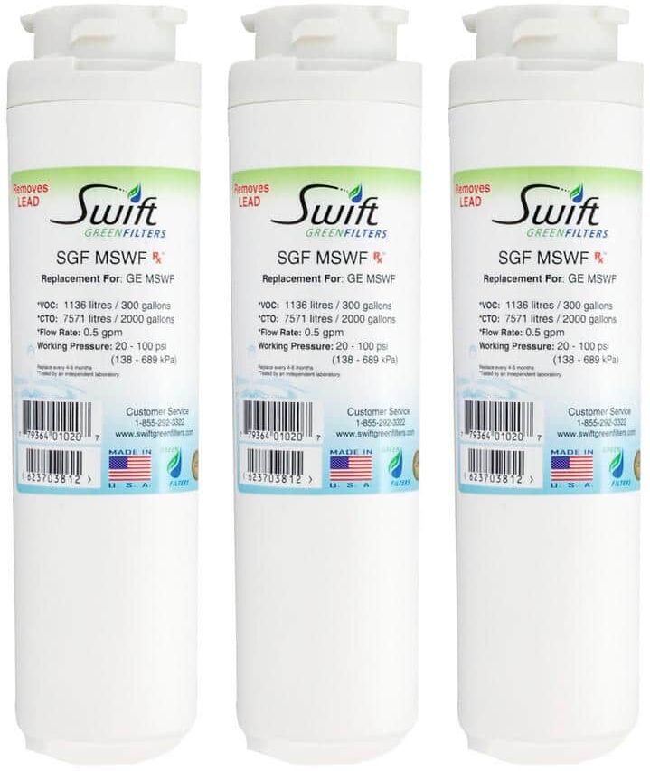 Swift Green Filters Replacement Water Filter for GE MSWF-G23 (3-Pack)