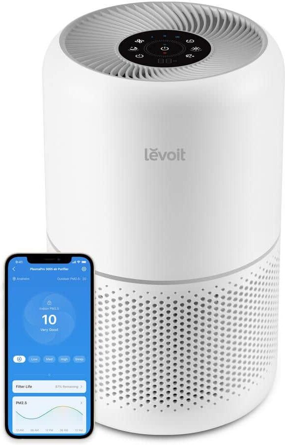 LEVOIT PlasmaPro 219 sq. ft. 300S Smart True HEPA Air Purifier with Bonus Filter