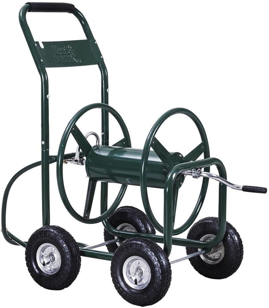 ANGELES HOME 300 ft.Garden Yard Water Planting Hose Reel Cart