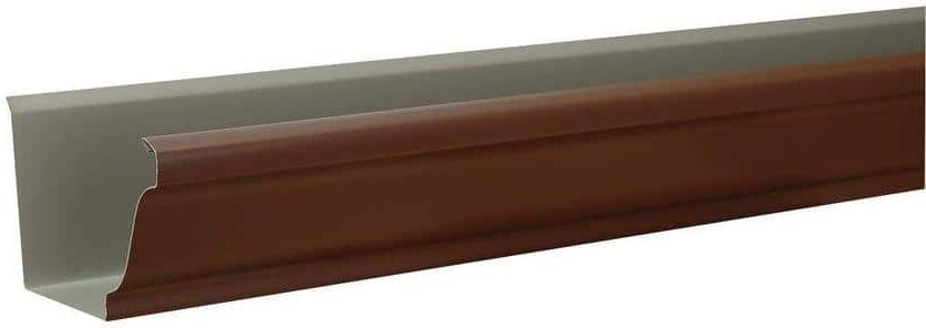 Amerimax Home Products 6 in. x 10 ft. Royal Brown Aluminum K-Style Gutter