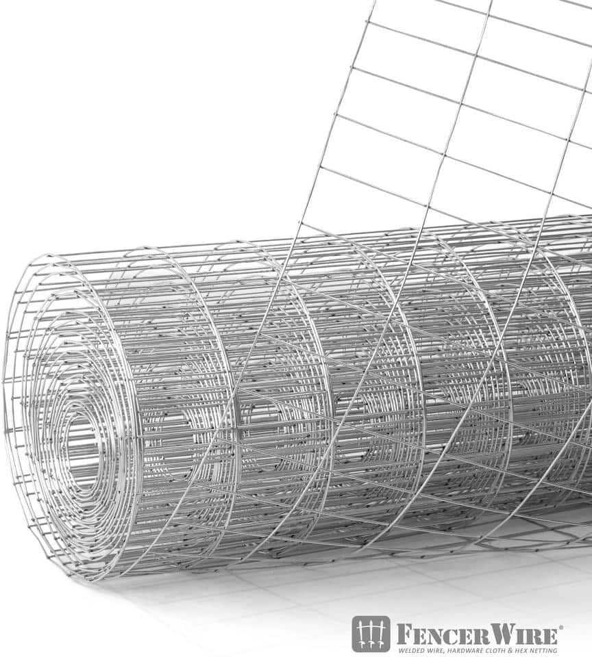 Fencer Wire 5 ft. x 100 ft. 12.5-Gauge Welded Wire Fence with Mesh 2 in. x 4 in.