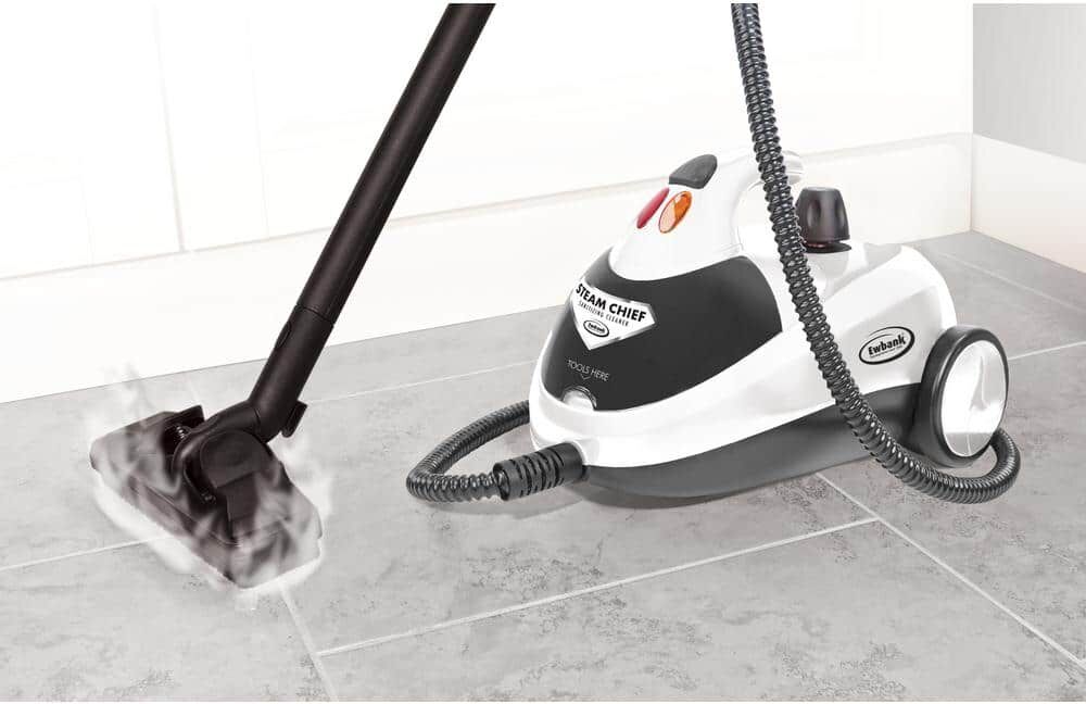 Ewbank Steam Chief SC1800 Steam Cleaner Corded for Most Surfaces in White with Attachments Included