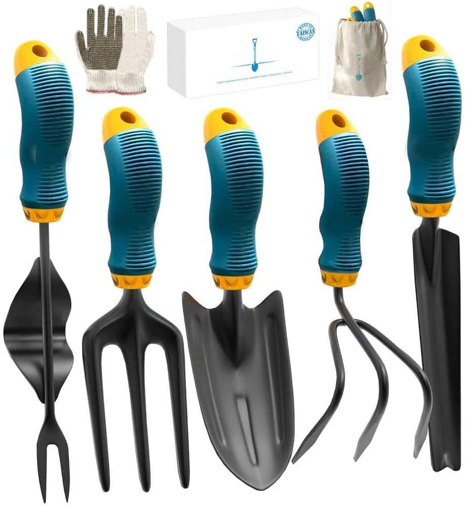 7-Piece Heavy-Duty Alloy Steel Garden Tool Set, Garden Tool Set