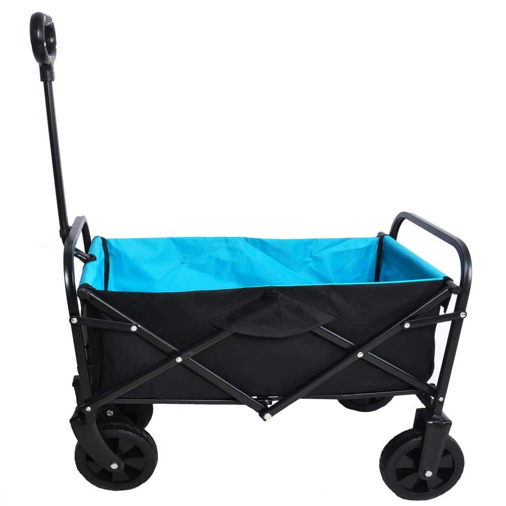 HOTEBIKE Capacity 3 cu.ft. Fabric Folding Wagon Garden Cart Shopping Beach Cart