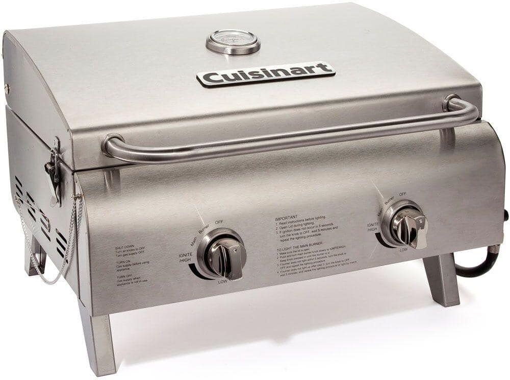 Cuisinart Portable Propane Tabletop Grill in Stainless Steel